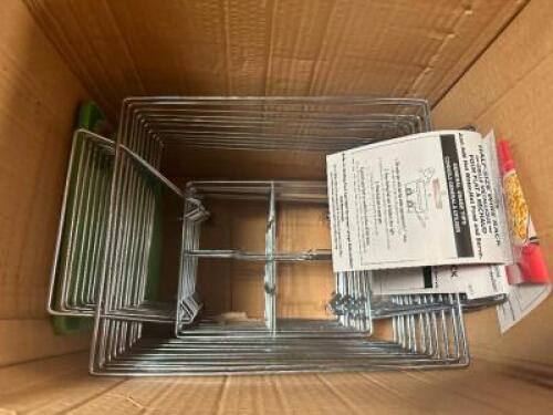 DESCRIPTION: PARTIAL CASE OF HALF SIZE WIRE CHAFFER STANDS LOCATION: BAY 7 THIS LOT IS: ONE MONEY QTY: 1