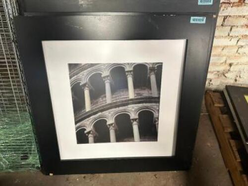 DESCRIPTION: 33" X 33" FRAMED PRINT SIZE 33" X 33" LOCATION: BAY 7 QTY: 1