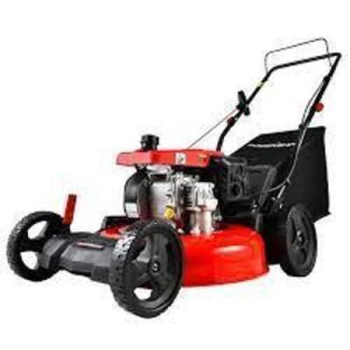 DESCRIPTION: (1) 3 IN 1 GAS PUSH LAWN MOWER BRAND/MODEL: POWERSMART #DB2194PH INFORMATION: RED RETAIL$: $329.99 EA SIZE: 21", 209CC QTY: 1