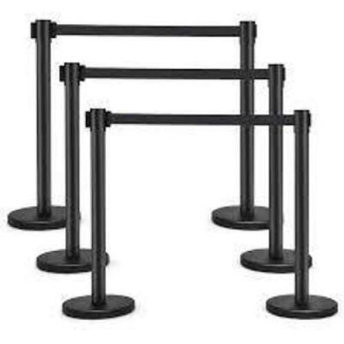 DESCRIPTION: (1) MULTI-PURPOSE CROWD CONTROL BARRIERS BRAND/MODEL: VEVOR INFORMATION: BLACK RETAIL$: $165.99 TOTAL SIZE: MUST COME INSPECT FOR ALL PIE