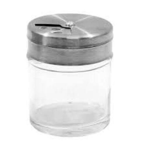 DESCRIPTION: (12) GLASS JARS WITH ROTATING TOPS BRAND/MODEL: TABLECRAFT #HGJ15RT INFORMATION: CLEAR GLASS RETAIL$: $22.09 TOTAL SIZE: 1.5 OZ QTY: 12