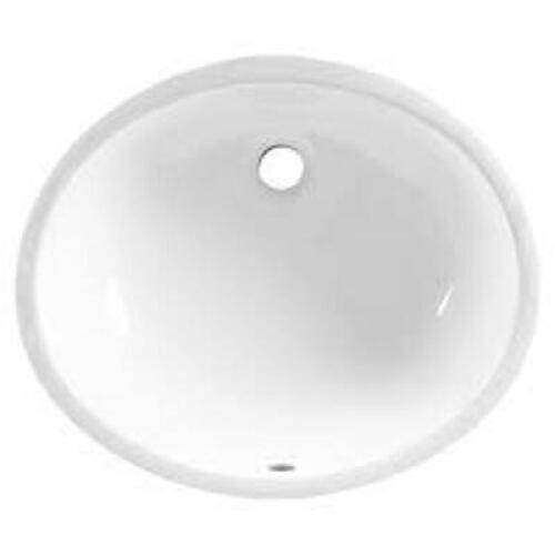 DESCRIPTION: (1) OVAL UNDER COUNTER BOWL SINK BRAND/MODEL: AMERICAN STANDARD #ST72-0495-96-97 INFORMATION: WHITE RETAIL$: $107.00 EA SIZE: MEDIUM QTY: