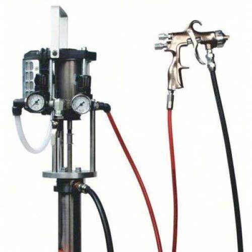 DESCRIPTION: (1) AIRLESS PUMP OUTFIT BRAND/MODEL: BINKS #36MZ04 RETAIL$: $4037.64 EA SIZE: BUNG MOUNT, 1.3 GPM FLOW RATE, 150 PSI OP PRESSURE, 25 FT H