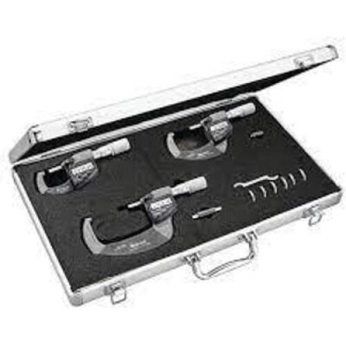 DESCRIPTION: (1) MICROMETER KIT BRAND/MODEL: STARRETT #S795.1AXFLZ INFORMATION: 3 IN 1 RETAIL$: $1552.32 TOTAL SIZE: MUST COME INSPECT FOR ACCURACY QT