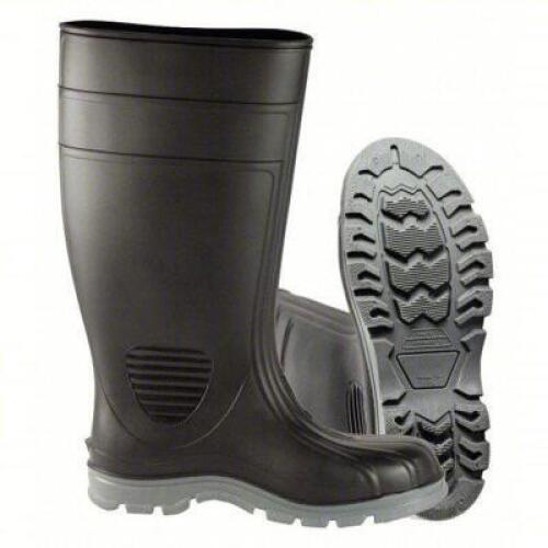 DESCRIPTION: (1) PAIR OF RUBBER WORK BOOTS, OIL RESISTANT, STEEL TOE, WATERPROOF BRAND/MODEL: TALON TRAX #21DL11 INFORMATION: BLACK RETAIL$: $40.77 EA