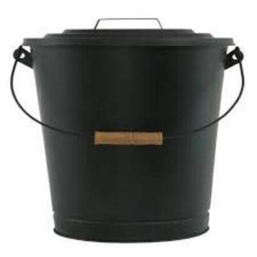 DESCRIPTION: (1) FIREPLACE ASH BUCKET WITH LID BRAND/MODEL: PLESANT HEARTH RETAIL$: $43.16 EA QTY: 1