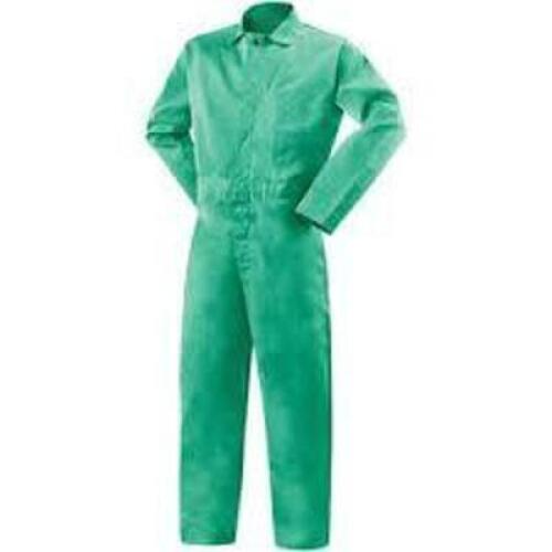 DESCRIPTION: (1) CASE OF (5) WELDING COVERALLS INFORMATION: GREEN RETAIL$: $50.00 A PAIR SIZE: SIZE M QTY: 1