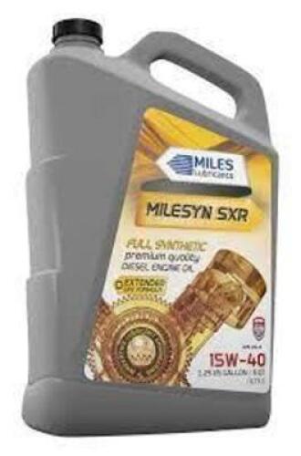 DESCRIPTION: (2) FULL SYNTHETIC PREMIUM QUALITY DIESEL ENGINE OIL BRAND/MODEL: MILES LUBRICANTS MILESYN SXR QTY: 2
