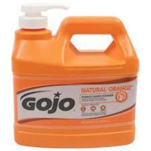 DESCRIPTION: (2) HAND CLEANER BRAND/MODEL: GOJO INFORMATION: NATURAL ORANGE RETAIL$: $23.57 EA SIZE: 64 OZ QTY: 2