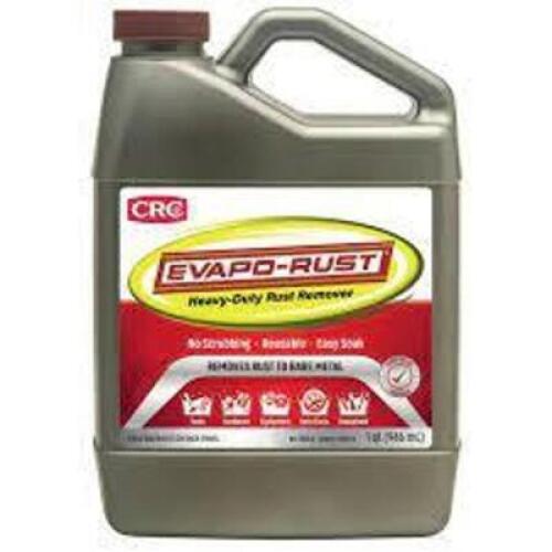 DESCRIPTION: (8) HEAVY DUTY RUST REMOVER BRAND/MODEL: CRC EVAPO-RUST RETAIL$: $8.99 EA SIZE: 1 QT QTY: 8