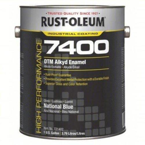 DESCRIPTION: (1) VOC ALKYD ENAMEL BRAND/MODEL: RUST-OLEUM 7400 INFORMATION: NATIONAL BLUE RETAIL$: $102.60 EA SIZE: 1 GALLON QTY: 1