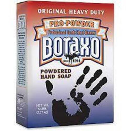 DESCRIPTION: (3) POWDERED HAND SOAP BRAND/MODEL: BORAXO RETAIL$: $16.12 EA SIZE: 5 LB QTY: 3