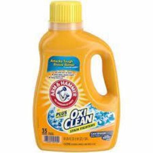 DESCRIPTION: (2) LAUNDRY DETERGENT BRAND/MODEL: ARM AND HAMMER RETAIL$: $6.35 EA SIZE: 35 LOADS QTY: 2