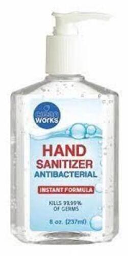 DESCRIPTION: (8) HAND SANITIZER BRAND/MODEL: CLEAN WORKS RETAIL$: $4.15 EA SIZE: 8 OZ QTY: 8