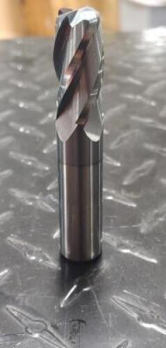DESCRIPTION (8) HERTEL 4 FLUTE SOLID CARBIDE ENDMILLS BRAND/MODEL HERTEL/88246202 ADDITIONAL INFORMATION RETAIL $ 81.34 EACH, SINGLE END SPIRAL FLUTE