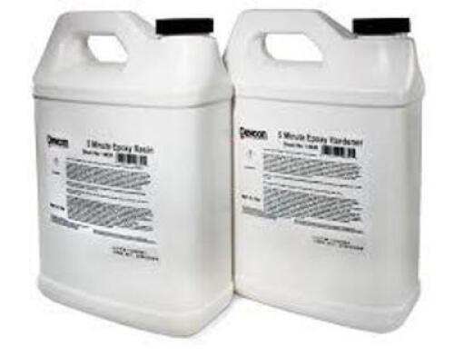 DESCRIPTION: (4) 5 MINUTE EPOXY HARDENER BRAND/MODEL: DEVCON #14630 SIZE: 1 GALLON QTY: 4