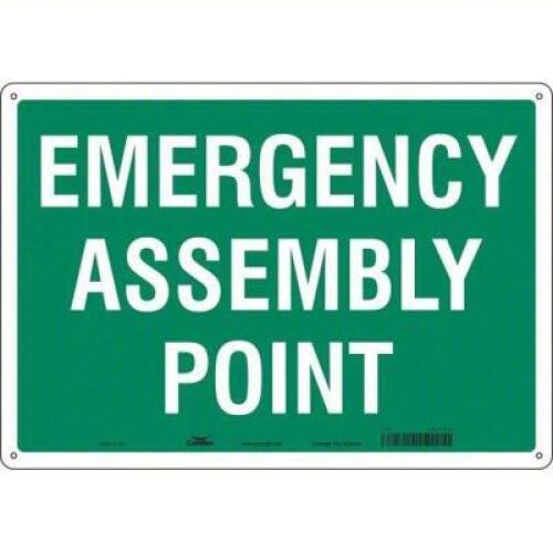 DESCRIPTION: (1) SAFETY SIGN BRAND/MODEL: 465p66 RETAIL$: $51.03 EA SIZE: 14x20 ALUMINUM QTY: 1