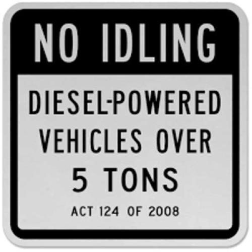 DESCRIPTION: (1) NO IDLING SIGN BRAND/MODEL: ROAD TRAFFIC SIGNS RETAIL$: $181.84 EA SIZE: ALUMINUM QTY: 1