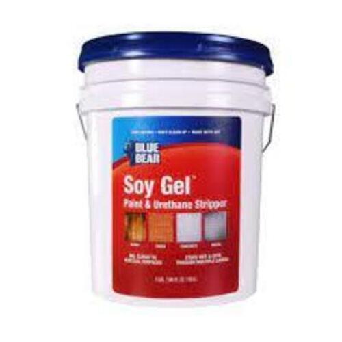 DESCRIPTION: (1) SOY GEL PAINT AND URETHANE STRIPPER BRAND/MODEL: BLUE BEAR RETAIL$: $255.95 EA SIZE: 5 GALLON QTY: 1