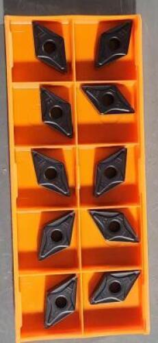 DESCRIPTION: (30) DNMG442 CARBIDE TURNING INSERTS BRAND/MODEL: HERTEL DNMG442EN-HRM HC125T RETAIL$: $13.87 PER INSERT QTY: 30