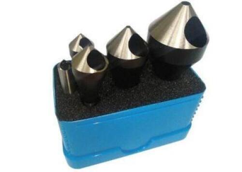 DESCRIPTION: (1) (5) PIECE HSS COUNTERSINK SET BRAND/MODEL: VC 02463503 RETAIL$: 139.49 SIZE: 1/16" TO 9/16" QTY: 1