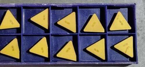 DESCRIPTION: (10) TPU433A CARBIDE TURNING INSERTS BRAND/MODEL: STELLRAM TPUN220412E RETAIL$: $17.71 PER INSERT QTY: 10