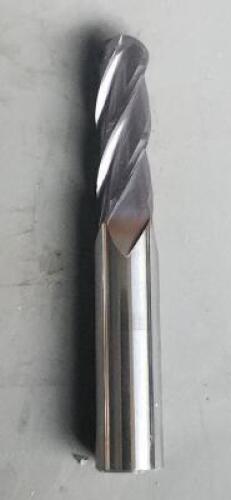 DESCRIPTION: (4) SOLID CARBIDE BALL NOSE END MILL BRAND/MODEL: NIAGARA N86360 RETAIL$: $55.30 EA SIZE: 21/64" 3/8"SD 1" LOC QTY: 4