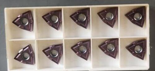 DESCRIPTION: (30) WNMGP431-MF1 CARBIDE MILLING INSERTS BRAND/MODEL: SECO WNMG080404-MF1 TH1000 RETAIL$: $24.73 PER INSERT QTY: 30