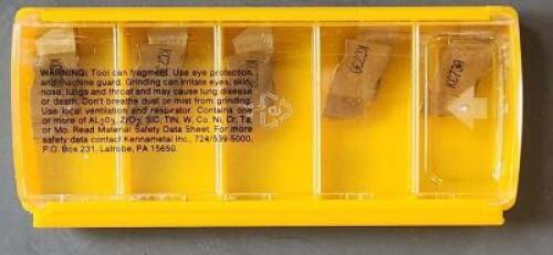 DESCRIPTION: (10) CARBIDE GROOVING INSERTS BRAND/MODEL: KENNAMETAL 11409023 RETAIL$: $23.30 PER INSERT QTY: 10
