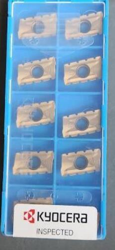 DESCRIPTION: (40) SOLID CARBIDE MILLING INSERT BRAND/MODEL: KYOCERA BDMT170408ERN4 RETAIL$: $ 26.80 PER INSERT QTY: 40