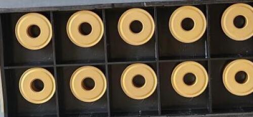 DESCRIPTION: (10) RNMG CARBIDE TURNING INSERTS BRAND/MODEL: MITSUBISHI RNMG250900 RETAIL$: $16.79 PER INSERT QTY: 10