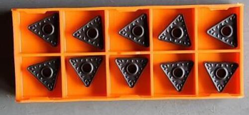 DESCRIPTION: (20) TNMM333EN CARBIDE TURNING INSERTS BRAND/MODEL: HERTEL TNMM333EN HR125T RETAIL$: $14.25 PER INSERT QTY: 20