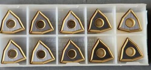 DESCRIPTION: (20) WNMG4322P CARBIDE TURNING INSERT BRAND/MODEL: WIDIA WNMG4322P TN20P RETAIL$: $10.64 PER INSERT QTY: 20