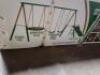 DESCRIPTION: (1) RECREATION SUPER DISC SWING SET BRAND/MODEL: SUPER DISC/94013 INFORMATION: BEIGE, GREEN & BROWN/WEIGHT LIMIT: 100 LBS RETAIL$: $239.0 - 4