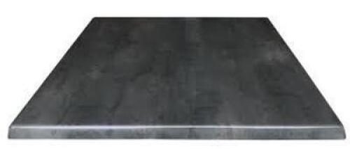 DESCRIPTION: (1) ROUNDED TABLE/COUNTER TOP PIEE BRAND/MODEL: ENDUROTOPS #EN 438 INFORMATION: "BLACK STEEL" LIKE A CHARCOAL DARK GREY COLOR RETAIL$: $1