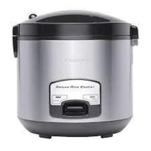 DESCRIPTION: (1) DELUXE RICE COOKER BRAND/MODEL: PREMIUM LEVELLA #PRC1846 INFORMATION: STAINLESS STEEL RETAIL$: $66.00 EA SIZE: 20 CUPS QTY: 1