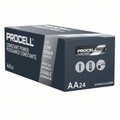 DESCRIPTION: (6) PACKS OF (24) EVERYDAY ALKALINE BATTERIES BRAND/MODEL: DURACELL PROCELL #5LE23 RETAIL$: $16.87 PER PACK SIZE: AA QTY: 6