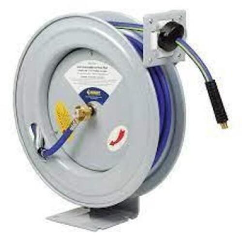 DESCRIPTION: (1) RETRACTABLE AIR HOSE WITH PRIMEFLEX HYBRID POLYMER AIR HOSE BRAND/MODEL: PRIMEFIT #HRHYP380502 INFORMATION: SILVER REEL, BLUE HOSE RE