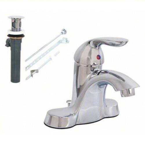 DESCRIPTION: (1) MID ARC BATHROOM FAUCET BRAND/MODEL: EZ- FLO #444J07 INFORMATION: TUSCANY COLLECTION RETAIL$: $72.84 EA SIZE: 1.5 GPM, DRAIN WITH POP