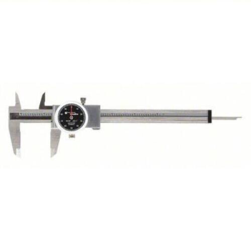 DESCRIPTION: (1) INCH DIAL CALIPER BRAND/MODEL: TESA BROWN & SHARPE #49U608 INFORMATION: BLACK RETAIL$: $97.86 EA SIZE: 0 IN TO 6 IN RANGE, +/-0.0008