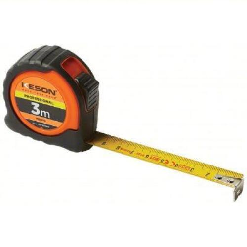 DESCRIPTION: (6) TAPE MEASURE BRAND/MODEL: KESON #787PJ5 INFORMATION: ORANGE RETAIL$: $8.89 EA SIZE: 3 M BLADE LG, 16 MM BLADE WD, MM/CM/M, CLOSED, AB