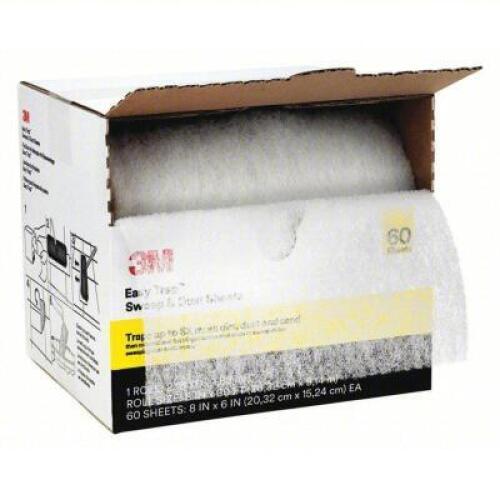 DESCRIPTION: (1) DUST CLOTHS BRAND/MODEL: 3M #48GF54 INFORMATION: WHITE RETAIL$: $163.62 TOTAL SIZE: 5 IN LG, 6 IN WD, 125 FT ROLL LG, 500 SHEETS QTY: