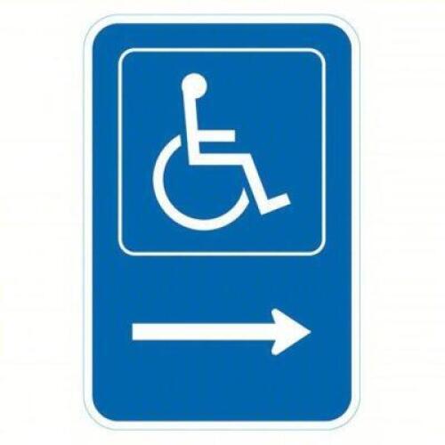 DESCRIPTION: (2) HANDICAP PARKING SIGN BRAND/MODEL: BRADY #484M50 RETAIL$: $35.11 EA SIZE: ALUMINUM 18X12 QTY: 2