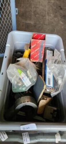 DESCRIPTION: (1) BIN OF RANDOM ITEMS MUST INSPECT RETAIL$: $???.?? QTY: 1