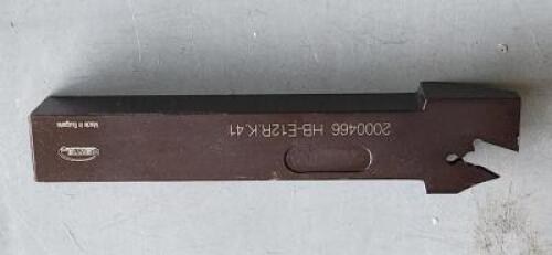 DESCRIPTION: (2) HB-E12R.K.41 CUTOFF TOOL HOLDER BRAND/MODEL: HERTEL 2000466 RETAIL$: $ 78,67 EA QTY: 2