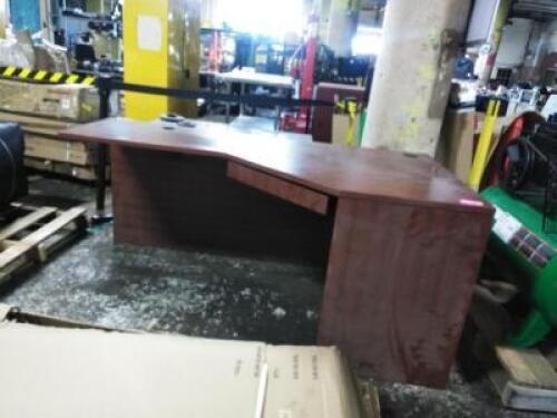 DESCRIPTION: (1) EXECUTIVE OFFICE DESK, SINGLE PEDESTAL BRAND/MODEL: HARMONY INFORMATION: CHERRY RETAIL$: $960.00 EA SIZE: MUST COME INSPECT QTY: 1