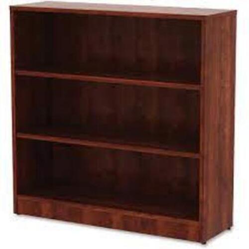 DESCRIPTION: (1) LAMINATE BOOKCASE BRAND/MODEL: LORELL #99782 INFORMATION: CHERRY RETAIL$: $157.49 EA SIZE: 36" X 11-3/8" X 36" QTY: 1