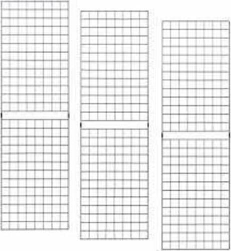 DESCRIPTION: (3) PORTABLE GRID PANELS BRAND/MODEL: ECONOCO #PGP27B INFORMATION: BLACK RETAIL$: $105.99 TOTAL SIZE: 2' X 7' QTY: 3