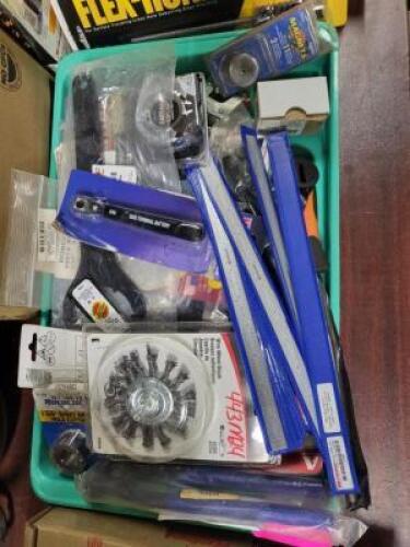 DESCRIPTION: (1) BIN OF MISC WORK TOOLS BRAND/MODEL: MANY INFORMATION: MUST COME INSPECT SIZE: WHOLE BIN IS ONE LOT QTY: 1