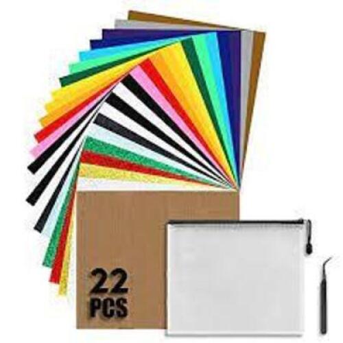 DESCRIPTION: (1) PACK OF HEAT TRANSFER VINYL BRAND/MODEL: SHUO INFORMATION: MISC COLORS RETAIL$: $35.39 EA QTY: 1